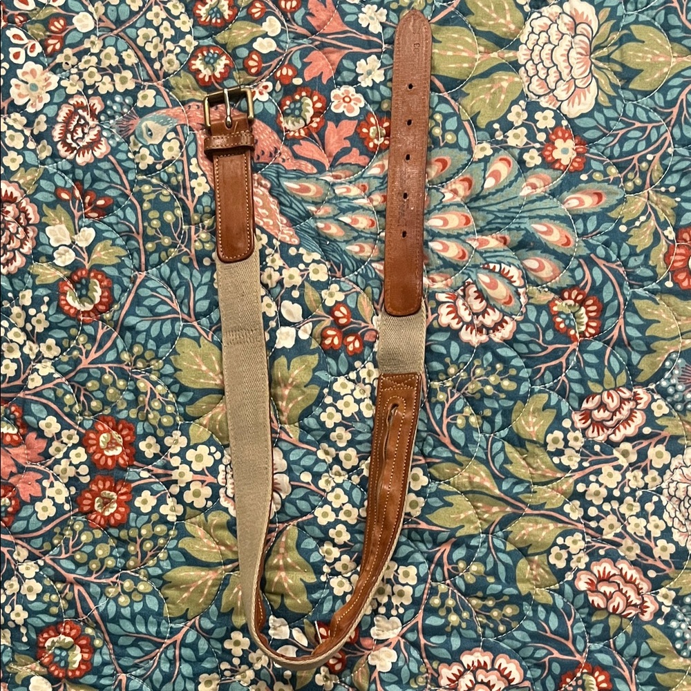 Vintage Brown Leather Belt by Banana Republic